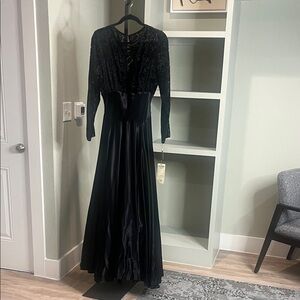 Alchemy By Joe Mee Vintage Satin Gown. Preloved